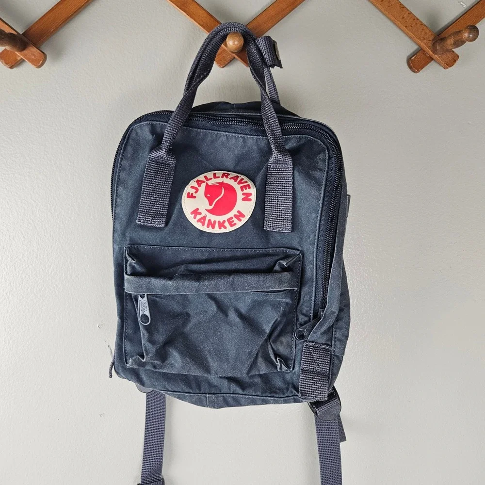 Fjallraven Kanken Mini Classic‎ Backpack Blue Zip Around